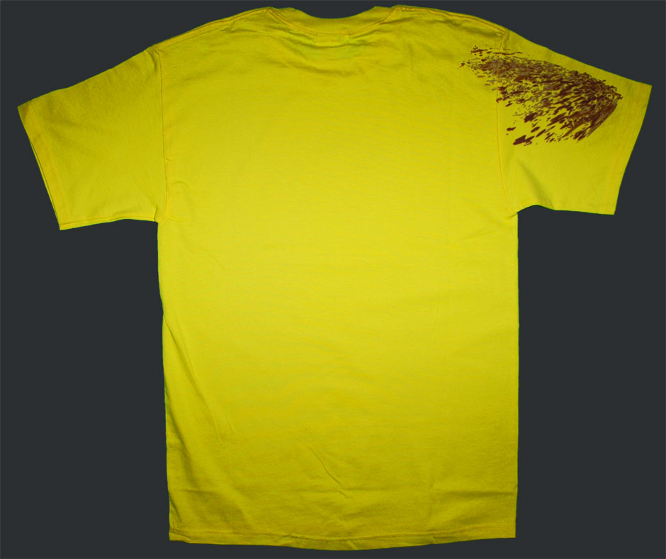 Splat Team Colors Yellow Tee Back