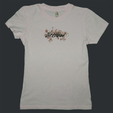 Women's Back Splatter Soft Pink Tee Front