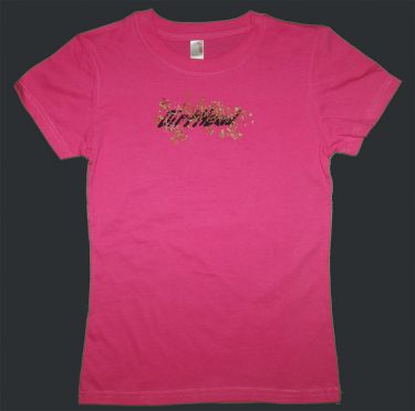 Womens DirtHead Puffy Hot Pink Tee