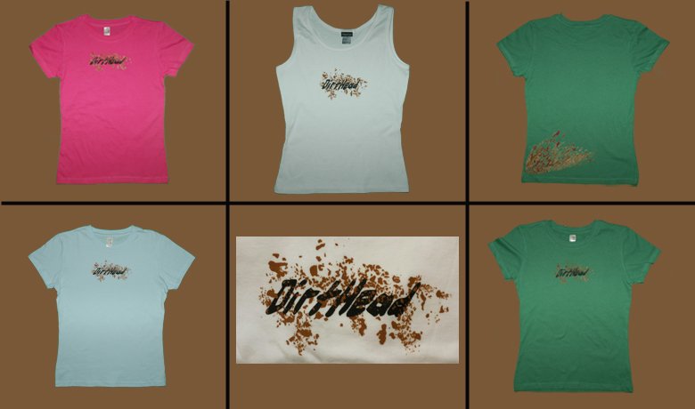 DirtHead Women's Tees and Hat